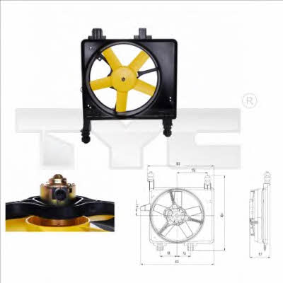 TYC 810-0030 Hub, engine cooling fan wheel 8100030: Buy near me at 2407.PL in Poland at an Affordable price!