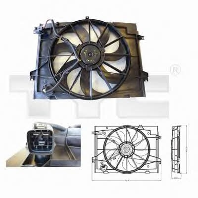 TYC 817-0001 Hub, engine cooling fan wheel 8170001: Buy near me in Poland at 2407.PL - Good price!