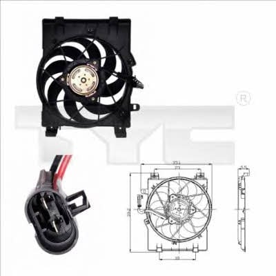 TYC 825-0001 Hub, engine cooling fan wheel 8250001: Buy near me in Poland at 2407.PL - Good price!