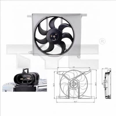 TYC 825-0003 Hub, engine cooling fan wheel 8250003: Buy near me in Poland at 2407.PL - Good price!