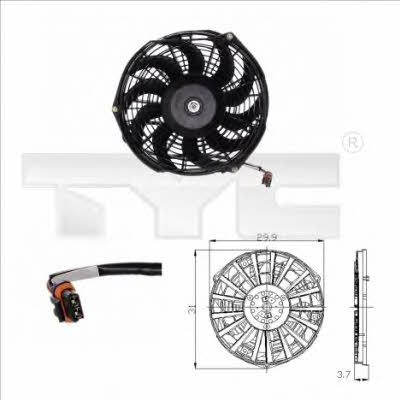 TYC 825-0005 Hub, engine cooling fan wheel 8250005: Buy near me in Poland at 2407.PL - Good price!
