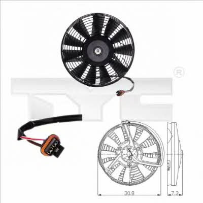 TYC 825-0006 Hub, engine cooling fan wheel 8250006: Buy near me in Poland at 2407.PL - Good price!