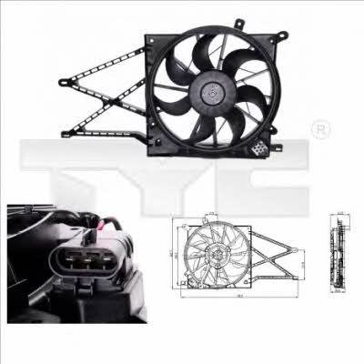 TYC 825-0011 Hub, engine cooling fan wheel 8250011: Buy near me in Poland at 2407.PL - Good price!