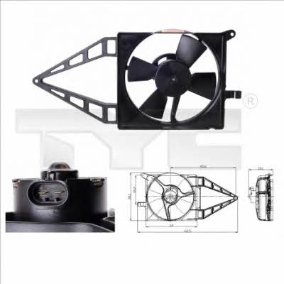 TYC 825-0013 Hub, engine cooling fan wheel 8250013: Buy near me in Poland at 2407.PL - Good price!