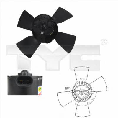 TYC 825-0015 Hub, engine cooling fan wheel 8250015: Buy near me in Poland at 2407.PL - Good price!