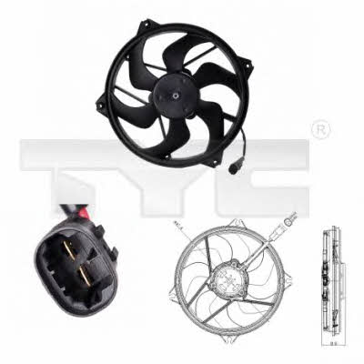 TYC 826-0006 Hub, engine cooling fan wheel 8260006: Buy near me in Poland at 2407.PL - Good price!