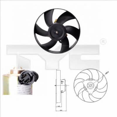 TYC 831-0005 Hub, engine cooling fan wheel 8310005: Buy near me in Poland at 2407.PL - Good price!