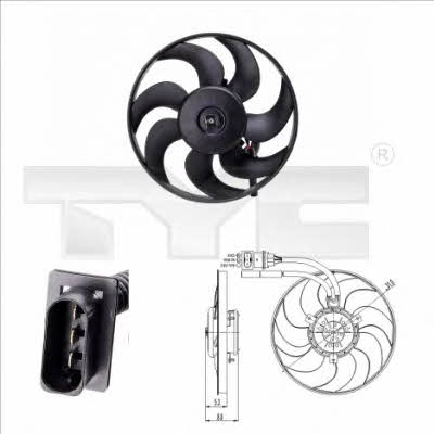 TYC 831-0009 Hub, engine cooling fan wheel 8310009: Buy near me in Poland at 2407.PL - Good price!