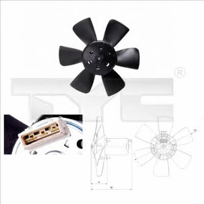 TYC 831-0011 Hub, engine cooling fan wheel 8310011: Buy near me in Poland at 2407.PL - Good price!