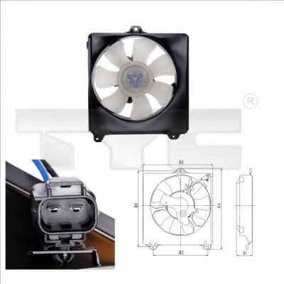 TYC 836-0007 Hub, engine cooling fan wheel 8360007: Buy near me in Poland at 2407.PL - Good price!