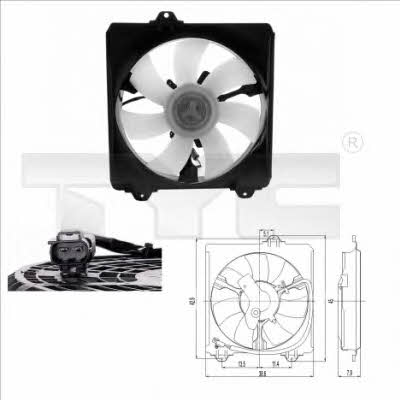 TYC 836-0009 Hub, engine cooling fan wheel 8360009: Buy near me in Poland at 2407.PL - Good price!