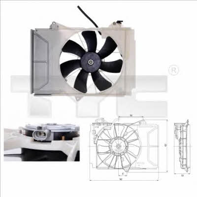 TYC 836-0011 Hub, engine cooling fan wheel 8360011: Buy near me in Poland at 2407.PL - Good price!