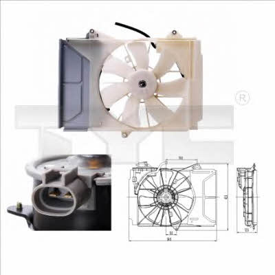TYC 836-0015 Hub, engine cooling fan wheel 8360015: Buy near me in Poland at 2407.PL - Good price!