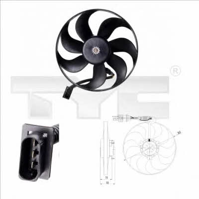 TYC 837-0002 Hub, engine cooling fan wheel 8370002: Buy near me in Poland at 2407.PL - Good price!