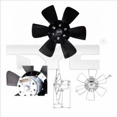 TYC 837-0007 Hub, engine cooling fan wheel 8370007: Buy near me at 2407.PL in Poland at an Affordable price!