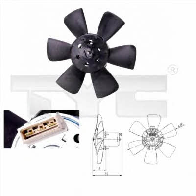 TYC 837-0008 Hub, engine cooling fan wheel 8370008: Buy near me in Poland at 2407.PL - Good price!