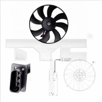 TYC 837-0020 Hub, engine cooling fan wheel 8370020: Buy near me in Poland at 2407.PL - Good price!