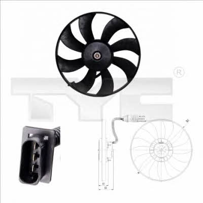 TYC 837-0021 Hub, engine cooling fan wheel 8370021: Buy near me at 2407.PL in Poland at an Affordable price!