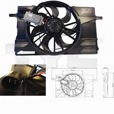 TYC 838-0007 Hub, engine cooling fan wheel 8380007: Buy near me in Poland at 2407.PL - Good price!