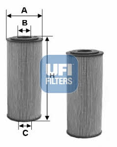 Ufi 25.133.00 Oil Filter 2513300: Buy near me at 2407.PL in Poland at an Affordable price!