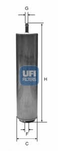 Ufi 31.952.00 Fuel filter 3195200: Buy near me in Poland at 2407.PL - Good price!