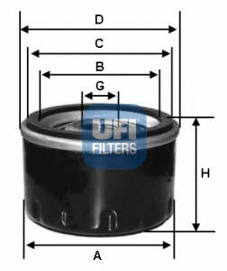 Ufi 23.118.00 Oil Filter 2311800: Buy near me at 2407.PL in Poland at an Affordable price!