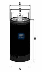 Ufi 23.144.02 Oil Filter 2314402: Buy near me in Poland at 2407.PL - Good price!