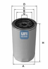 Ufi 23.252.00 Oil Filter 2325200: Buy near me in Poland at 2407.PL - Good price!