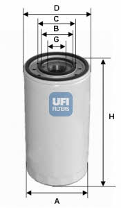 Ufi 23.305.00 Oil Filter 2330500: Buy near me in Poland at 2407.PL - Good price!