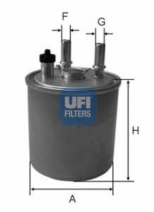 Ufi 24.073.00 Fuel filter 2407300: Buy near me at 2407.PL in Poland at an Affordable price!