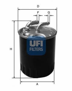 Ufi 24.077.00 Fuel filter 2407700: Buy near me at 2407.PL in Poland at an Affordable price!