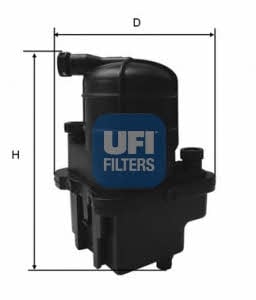 Ufi 24.088.00 Fuel filter 2408800: Buy near me in Poland at 2407.PL - Good price!