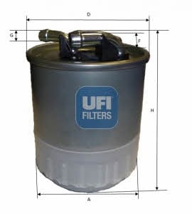 Ufi 24.107.00 Fuel filter 2410700: Buy near me at 2407.PL in Poland at an Affordable price!