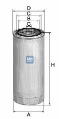 Ufi 24.307.00 Fuel filter 2430700: Buy near me in Poland at 2407.PL - Good price!