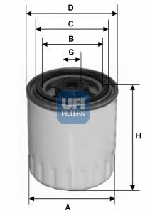 Ufi 24.321.00 Fuel filter 2432100: Buy near me in Poland at 2407.PL - Good price!