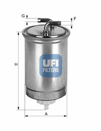 Ufi 24.382.00 Fuel filter 2438200: Buy near me in Poland at 2407.PL - Good price!
