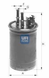 Ufi 24.409.00 Fuel filter 2440900: Buy near me in Poland at 2407.PL - Good price!