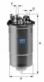 Ufi 24.428.00 Fuel filter 2442800: Buy near me in Poland at 2407.PL - Good price!