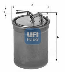 Ufi 24.437.00 Fuel filter 2443700: Buy near me in Poland at 2407.PL - Good price!