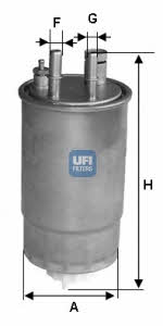 Ufi 24.ONE.00 Fuel filter 24ONE00: Buy near me in Poland at 2407.PL - Good price!