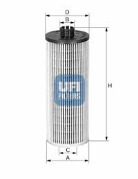 UFI 25.006.00 Ölfilter 2500600: Kaufen Sie zu einem guten Preis in Polen bei 2407.PL!