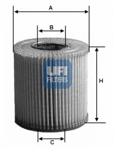 Ufi 25.086.00 Oil Filter 2508600: Buy near me in Poland at 2407.PL - Good price!