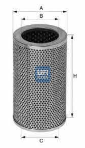 Ufi 25.406.01 Hydraulic filter 2540601: Buy near me in Poland at 2407.PL - Good price!