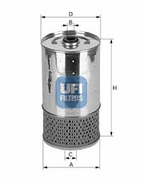 Ufi 25.499.00 Oil Filter 2549900: Buy near me at 2407.PL in Poland at an Affordable price!
