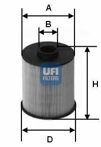 Ufi 26.006.00 Fuel filter 2600600: Buy near me at 2407.PL in Poland at an Affordable price!