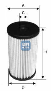 Kraftstofffilter Ufi 26.007.00