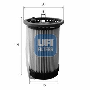 Ufi 26.032.00 Fuel filter 2603200: Buy near me in Poland at 2407.PL - Good price!