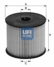 Ufi 26.054.00 Fuel filter 2605400: Buy near me at 2407.PL in Poland at an Affordable price!