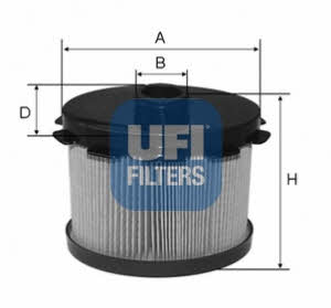 Ufi 26.688.00 Fuel filter 2668800: Buy near me in Poland at 2407.PL - Good price!