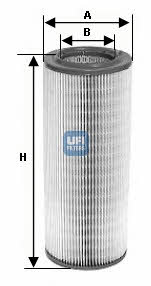 Ufi 27.397.00 Air filter 2739700: Buy near me in Poland at 2407.PL - Good price!